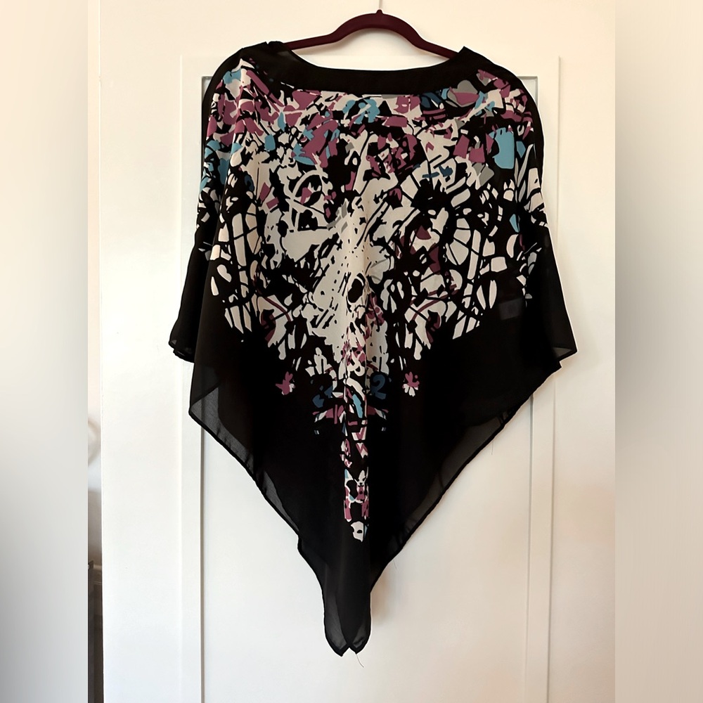 Dana Buchman Asymmetrical 80’s top- XL